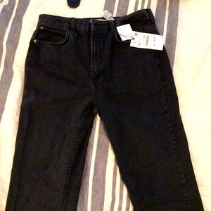 Slim flare black jeans from Zara